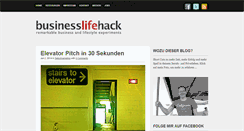 Desktop Screenshot of businesslifehack.de